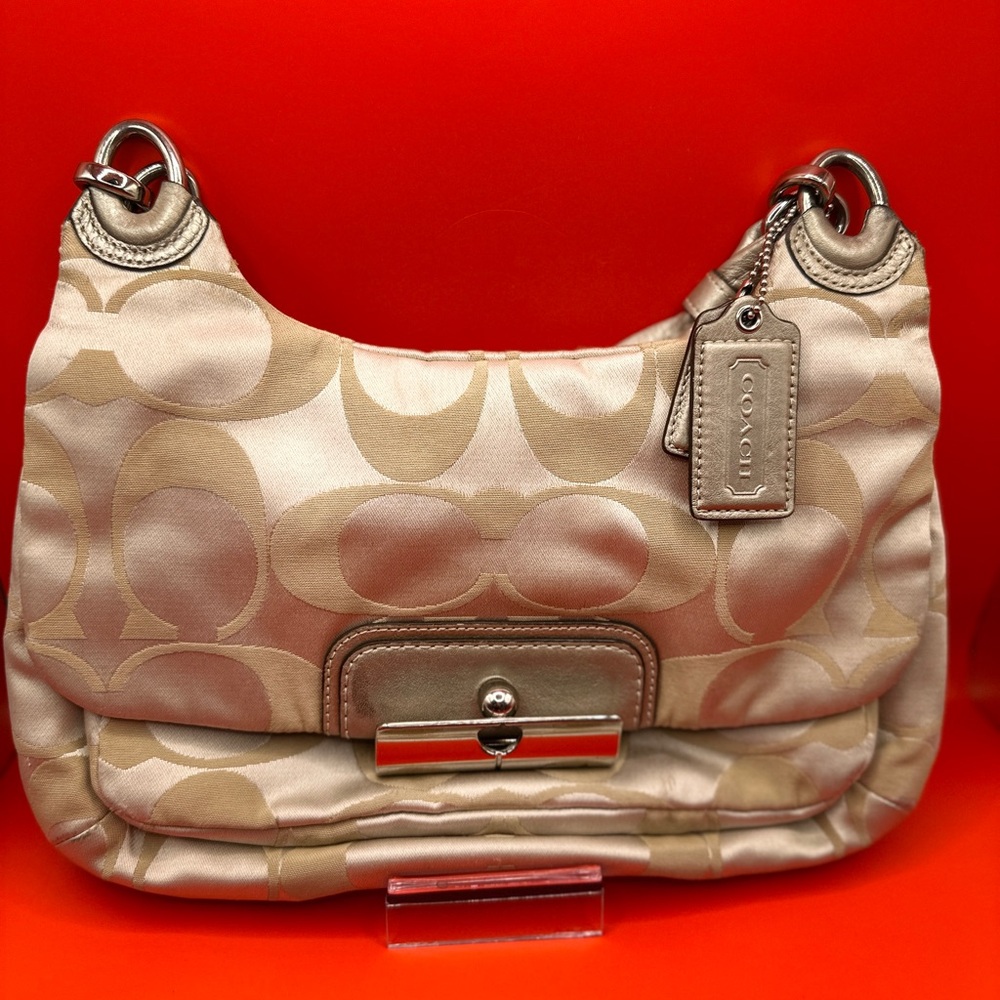 Coach Beige Shoulder Bag